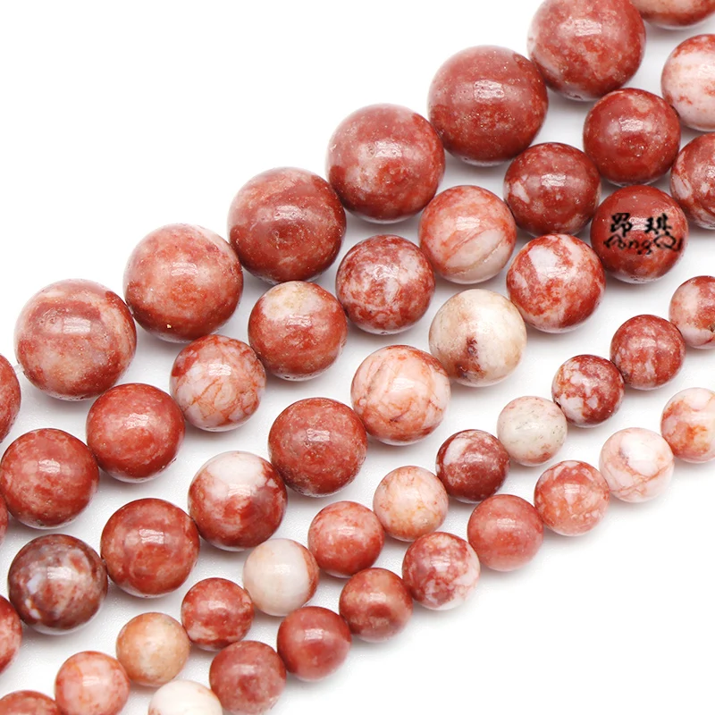 Бусины россыпью для изготовления ювелирных изделий круглые бусины с розовыми