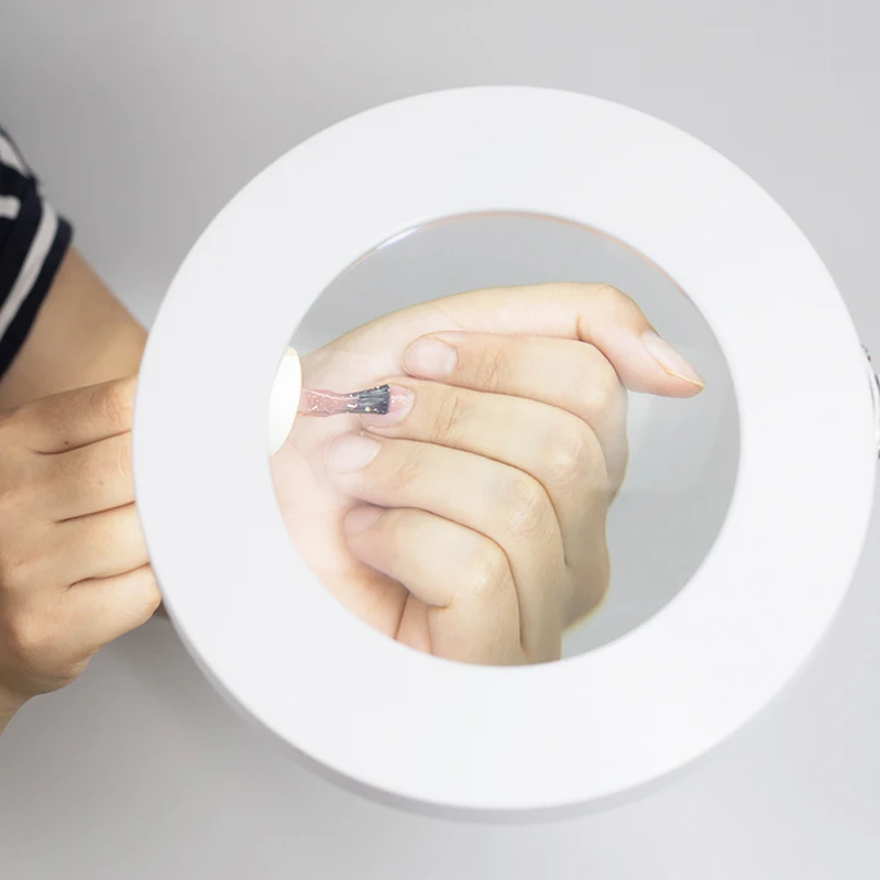 USB светодиодсветодиодный Настольная лампа с 5 кратным увеличением и плавным