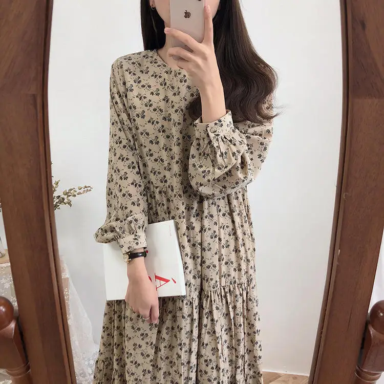 Лидер продаж повседневные платья лидер милое свободное винтажное платье в