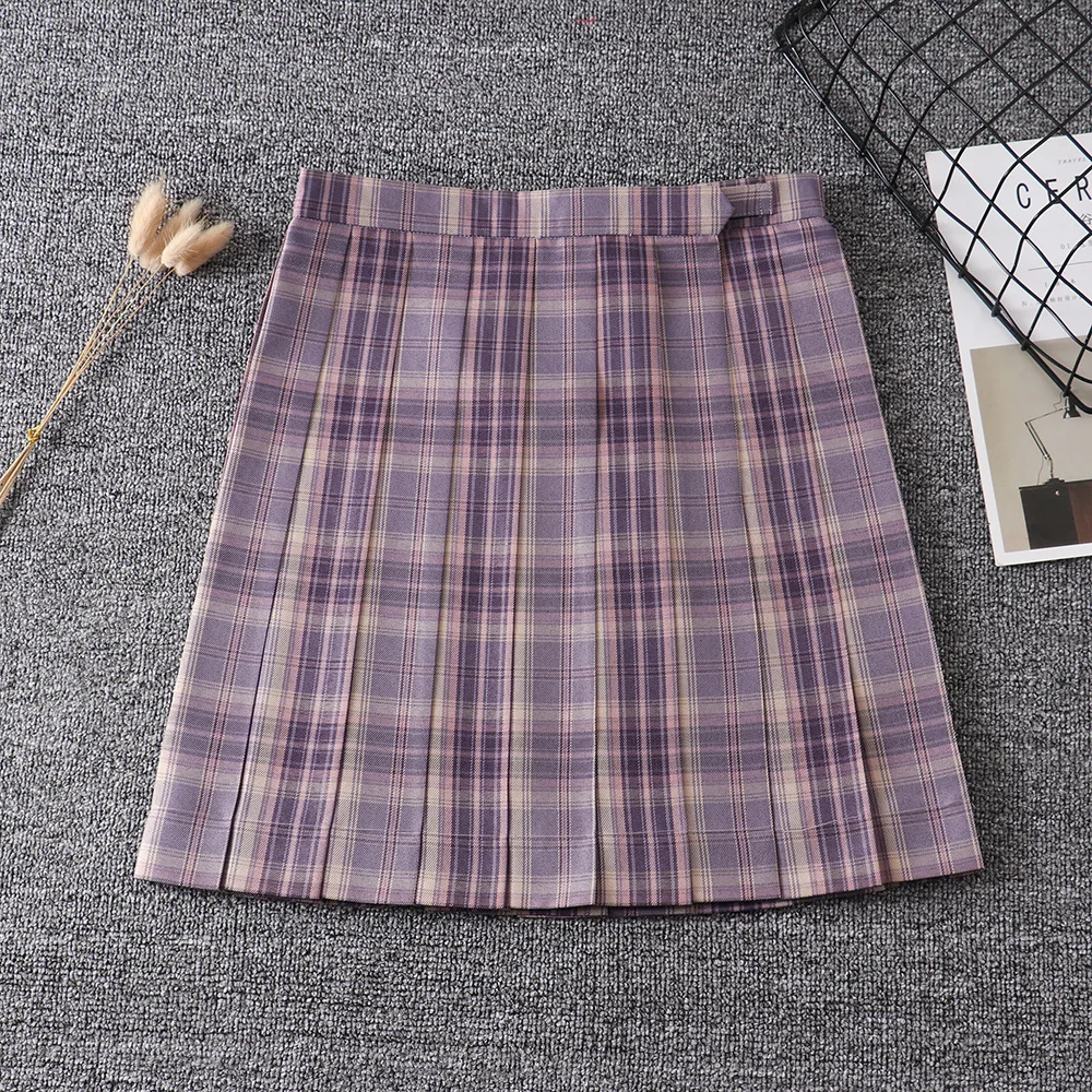 

School Dresses Japanese Girl Girls' College JK Plaid Pleated Skirts School Skirt Uniform Cosplay Sailor Suit High School Student