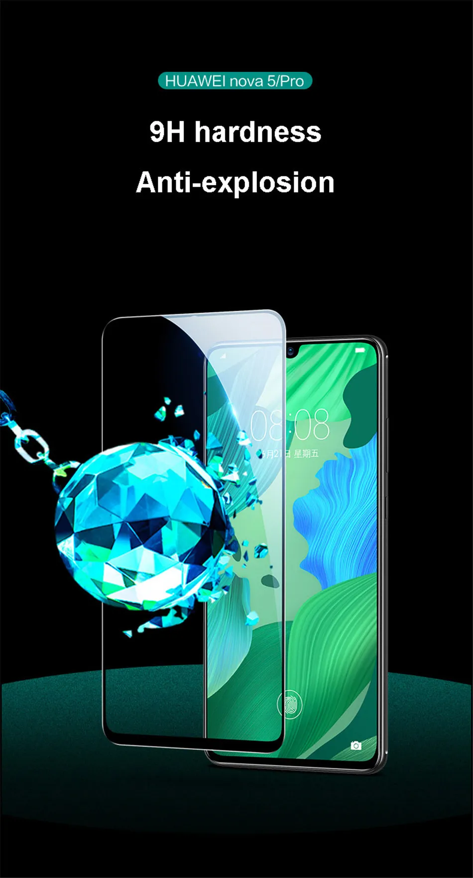 2 шт 9D закаленное стекло для huawei Nova 3 3i 3E 4 4E Nova 5 Pro 5i Pro Защита экрана для huawei Nova 5 Pro стеклянная пленка