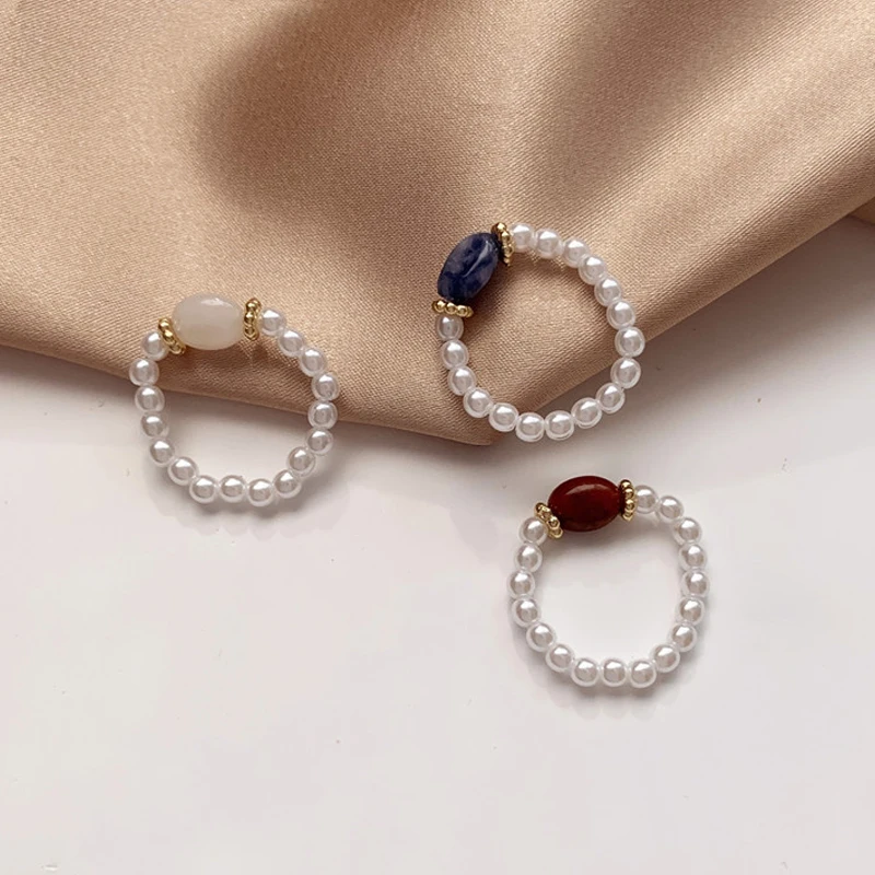 Женское кольцо ручной работы Винтажное из искусственного камня с