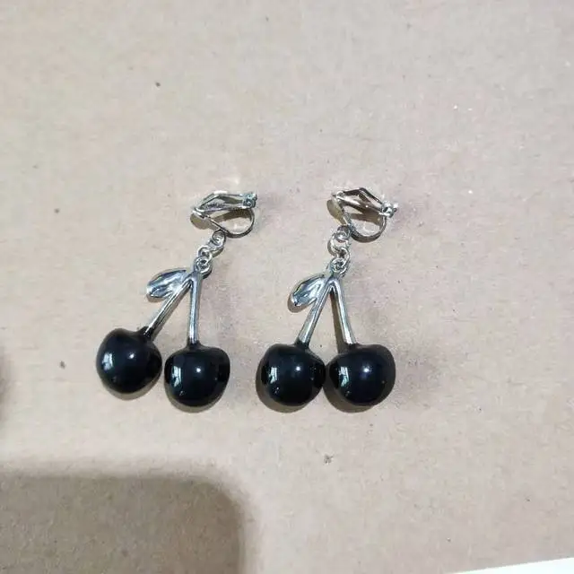2020 New Vintage Punk Black Cherry Pendant Metal Clavicle Chain Choker Necklace for Women Girls Party Jewellery | Украшения и