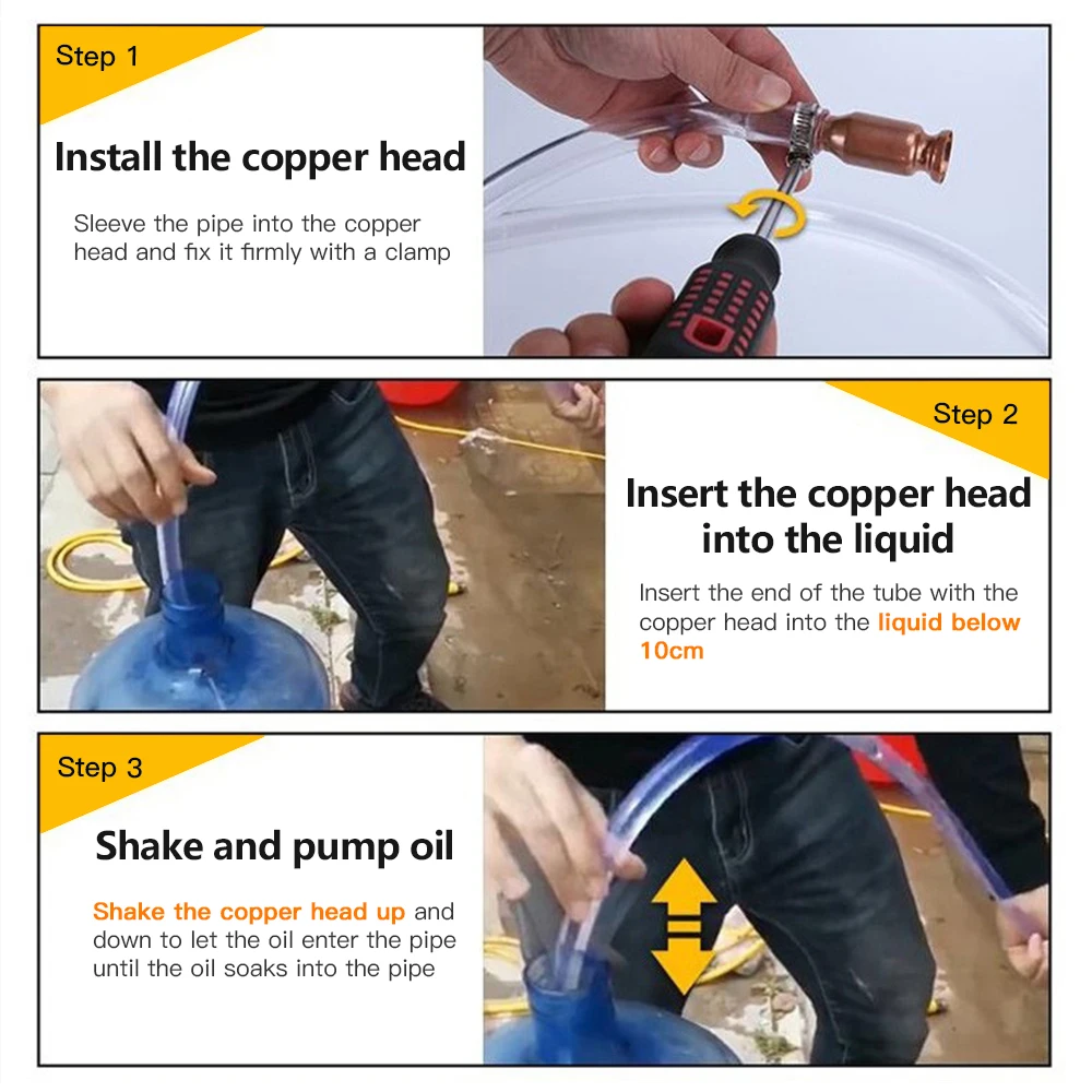 Медный топливный сифон супер насос безопасный заправочный газовый бензиновый