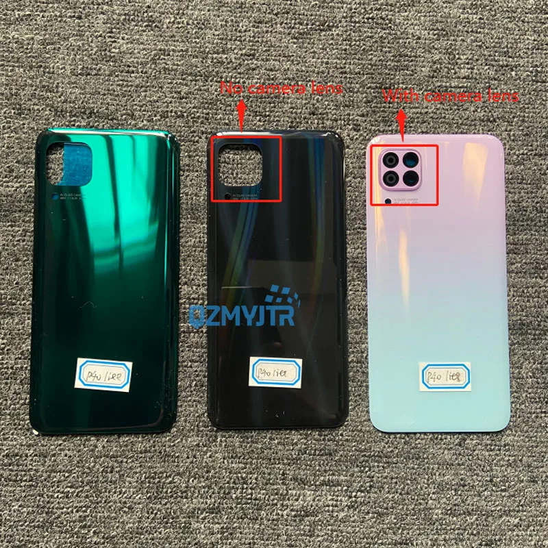 Задняя крышка для Huawei P40 LITE 6 4 дюйма стеклянный корпус объектив батарейного