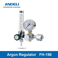 andeli welding gas meter fh 196 argon pressure flow regulator for tig welding machine argon pressure reducer