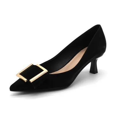 

Fashion ladies single shoes pointed toe high heels women stiletto new girl style professional working women's shoes