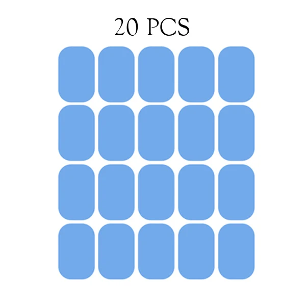20Pcs 20 шт. 10 шт. гелевые подушечки для EMS, тренажер для похудения, стимулятор мышц бедер, сменный массажер, гелевый пластырь - Цвет: 20Pcs