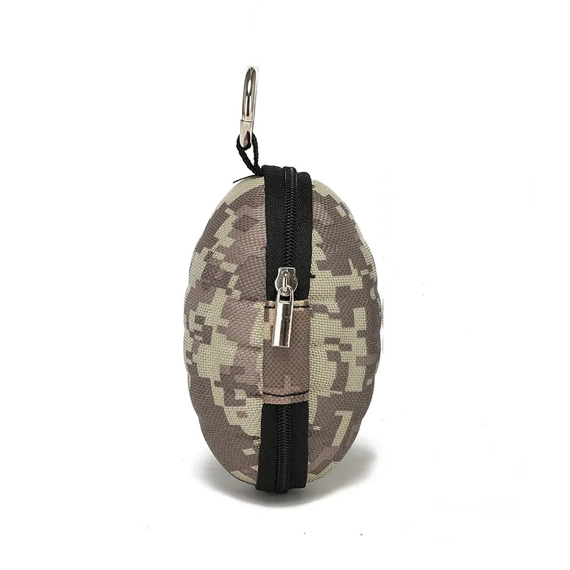 

Multifunctional Keys Grenade Case Car Key Wallets PU Leather Bag Oval Headphone Case Hand Zipper Coin Purse Pouch