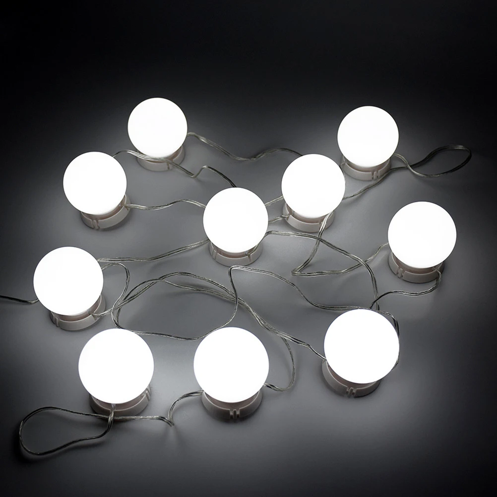 A Set of Makeup Mirror Light USB Plug Brightness Press Button Lights for Dressing Decor | Дом и сад
