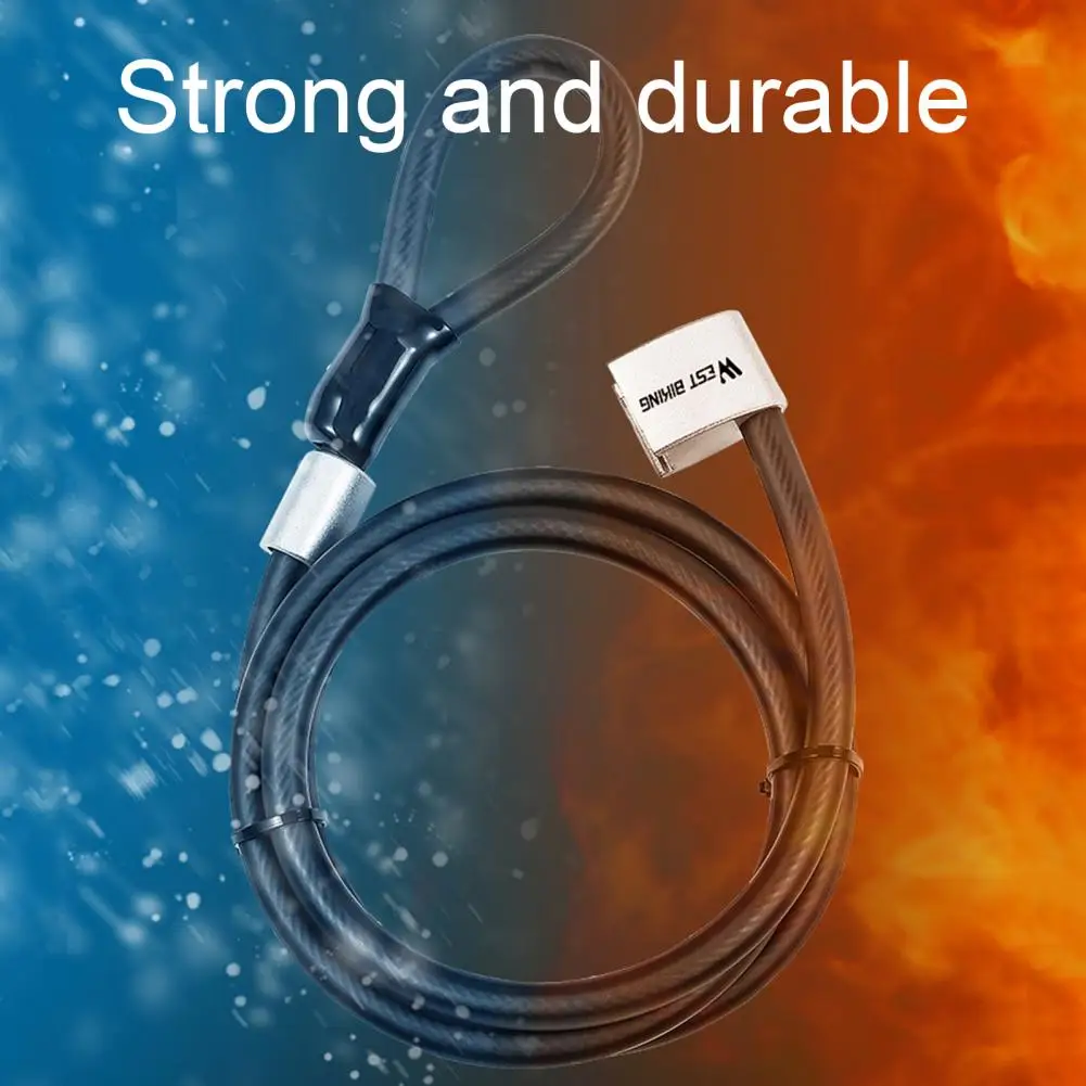 Прочный велосипедный кабель с замком сверхдлинный высокопрочный утолщенный