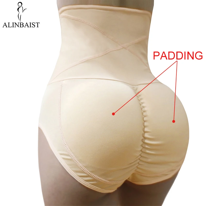 Высокая Талия Управление трусики 3 крючка накладки для ягодиц подтяжка живота