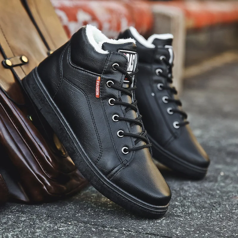 

Мужские ботинки, зимние плюшевые теплые меховые ботинки, мужские кроссовки, ботинки, мужские Модные ботильоны, повседневная обувь Botas Hombre Rtg5