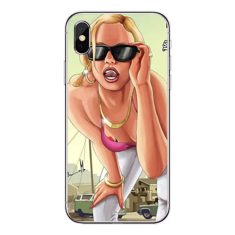 Grand Theft Auto GTA V Мягкий Силиконовый ТПУ чехол для телефона iPhone XS Max XR X 10 8 7 6S Plus 5s SE 8PIUS
