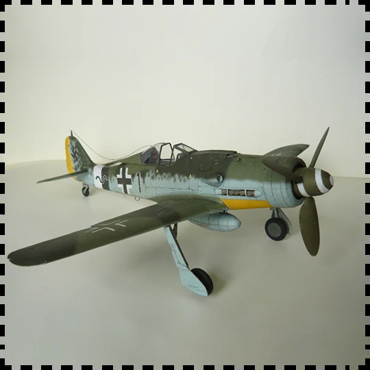 

1:33 Focke-Wulf FW 190 D-9 Wurger German WWII Fighter Aircraft PAPER Model KIT Handmade Toy Puzzles