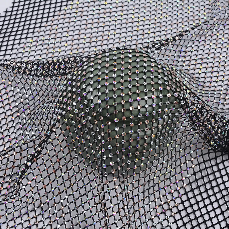 Стразы на сетчатой основе аппликация Ткань Стекло Хрустальная Лента отделка для