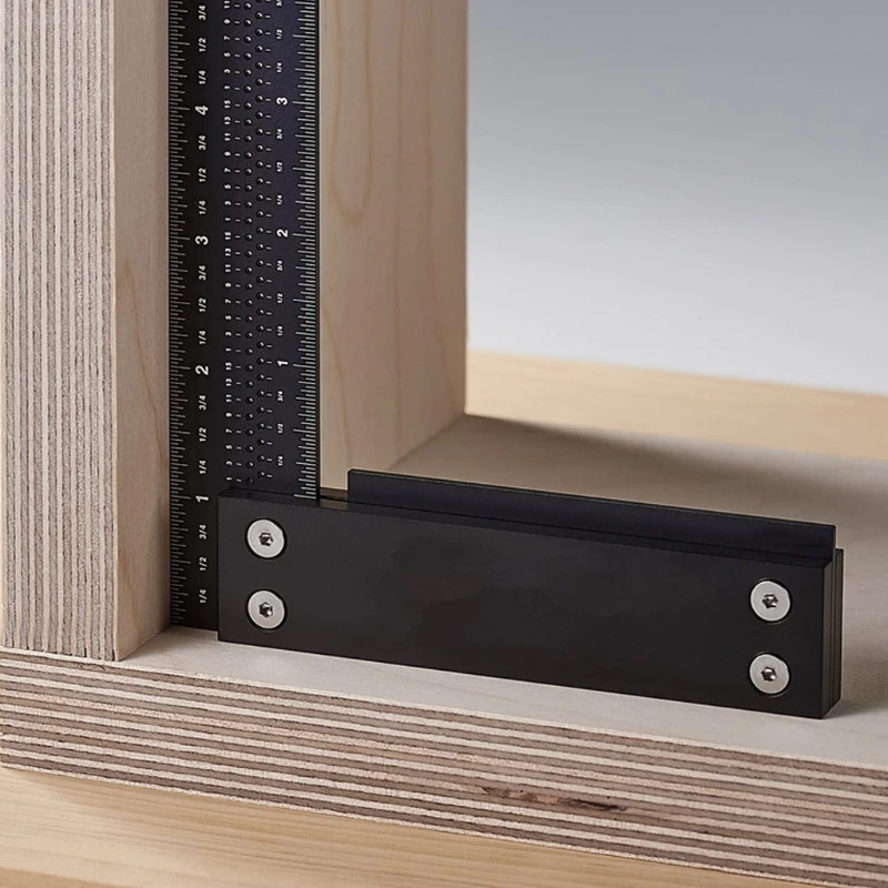 

Aluminum Signature Precision Square Ruler for Measuring Marking Woodworking Carpenter Tool