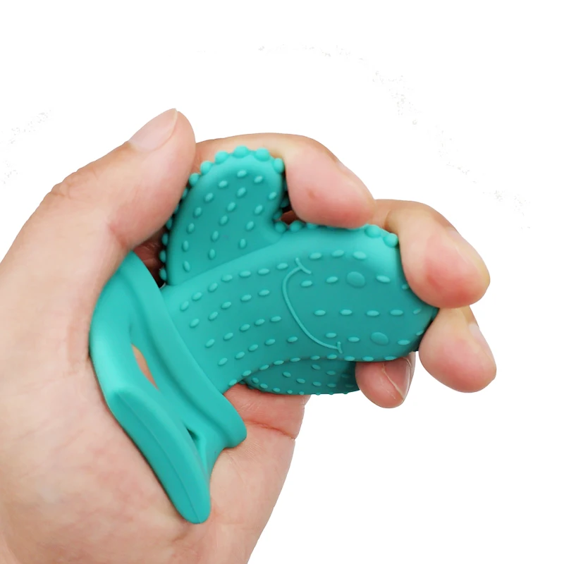 Детский силиконовый Прорезыватель для зубов сделай сам милый однотонный С