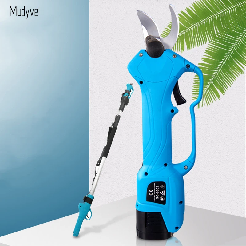 Electric Pruning Shears 16.8V With 2 battery Optional Extension Rod Vineyard Vines Power Tools Cordless Electric Scissors