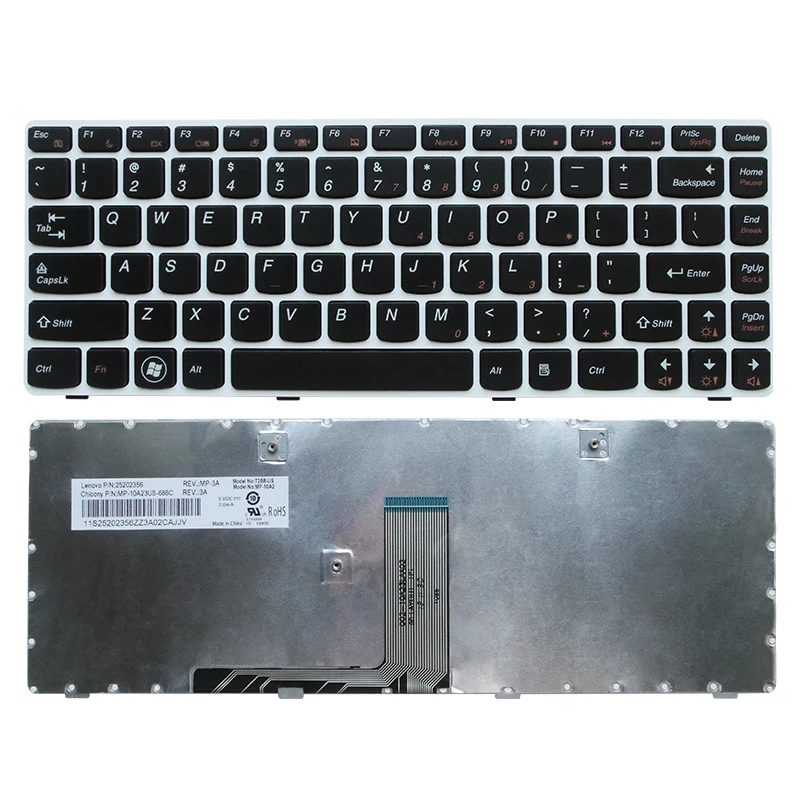 

New Laptop US Keyboard for LENOVO G480 G480A G485 G485A Z380 Z480 Z485 G490AT G490 B480 B485 G410 G405