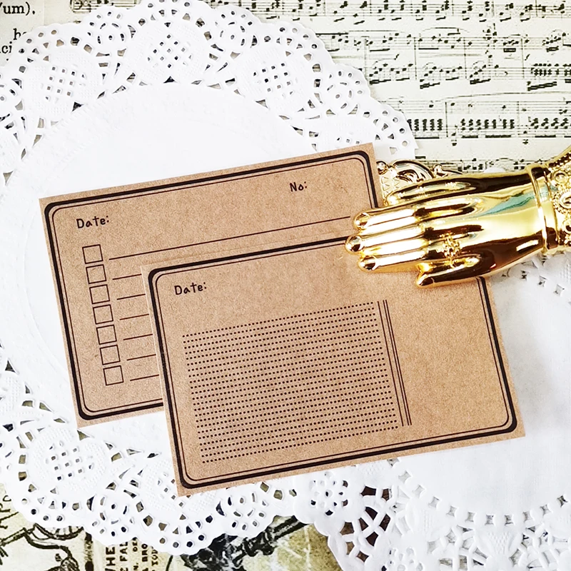 

16Pcs/Set Vintage Ticket Label Tags Kraft Sticker DIY Craft Scrapbooking Album Junk Journal Happy Planner Decorative Stickers