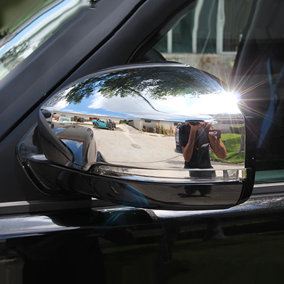 

Side Door Rear Mirror Cover Sticker Trim Exterior Accessories Chromium Kits For Discovery 4 LR4