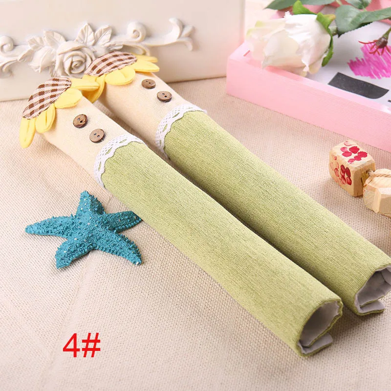 

1 Pair Handle Covers Keep Clean Anti-static Decoration For Kitchen Refrigerator Door C66