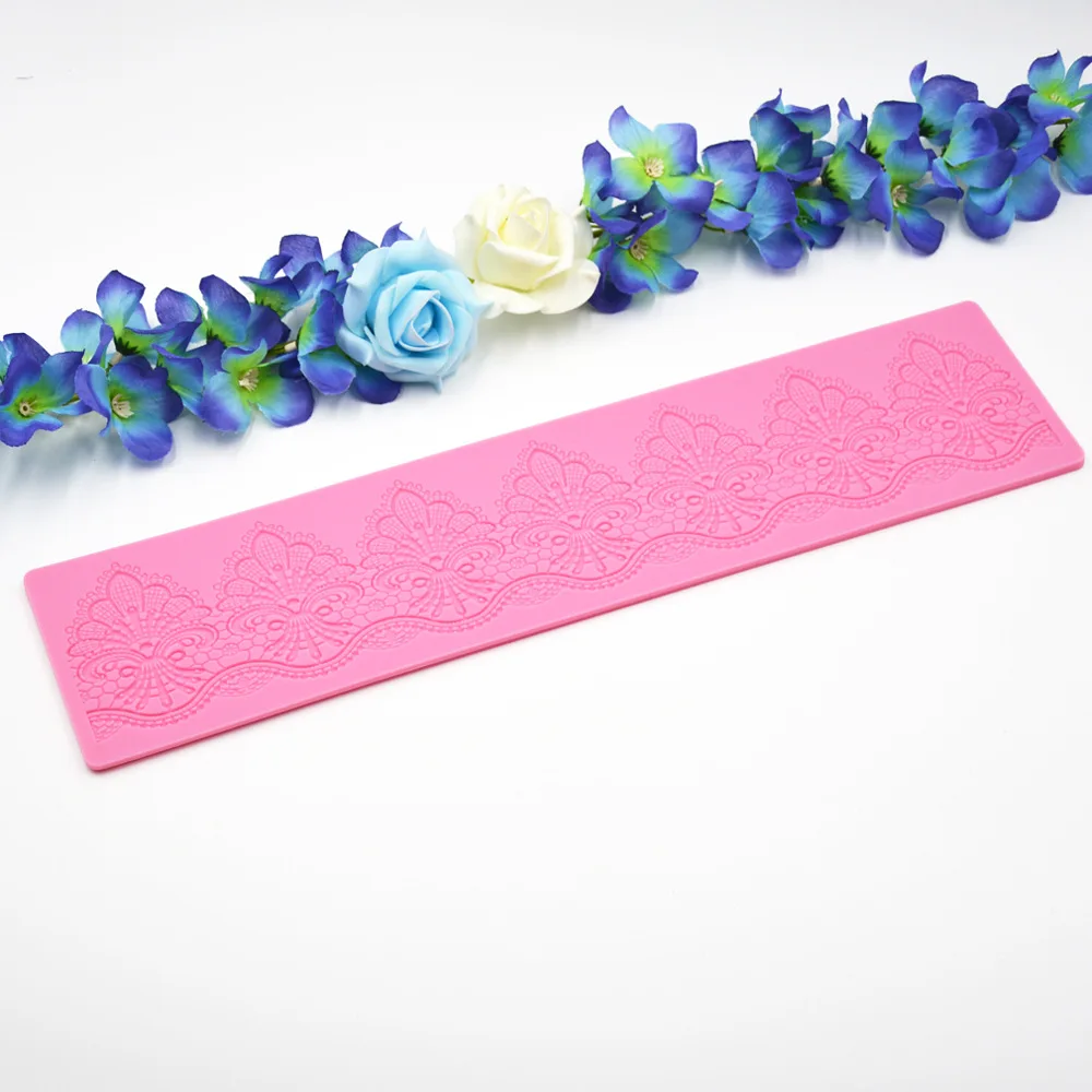 Новая корона кружевной коврик силиконовая форма для помадки торта инструменты