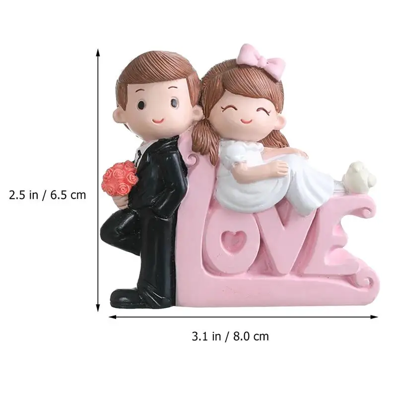 Фигурки на День святого Валентина для пар украшения свадебных и женихов куклы из