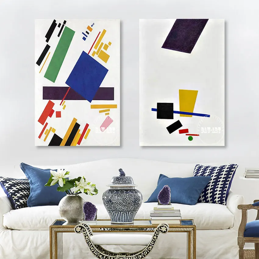 2PCS 1 Set Free Shipping Contemporary High Quality Idea Abstract Paintings On Canvas Large Bedroom Decor Unframed Hot Sale |