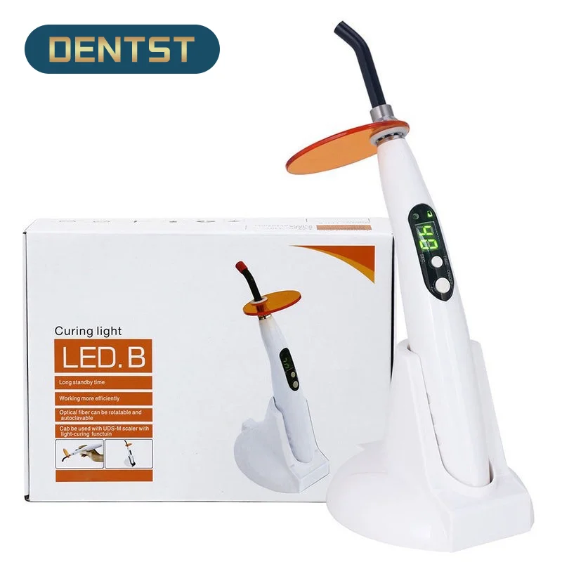 

Dentistry New Dental Wireless Cure Light Dentist Tool Cordless LED Curing Lamp Output Intensity 1200-1400mw/cm2 Handpiece