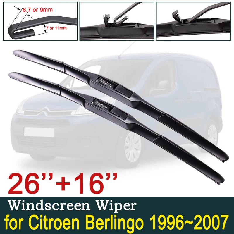 

for Citroen Berlingo MK1 1996~2007 Car Wiper Blade Front Windscreen Windshield Wipers Car Accessories 1997 1998 1999 2000 2001
