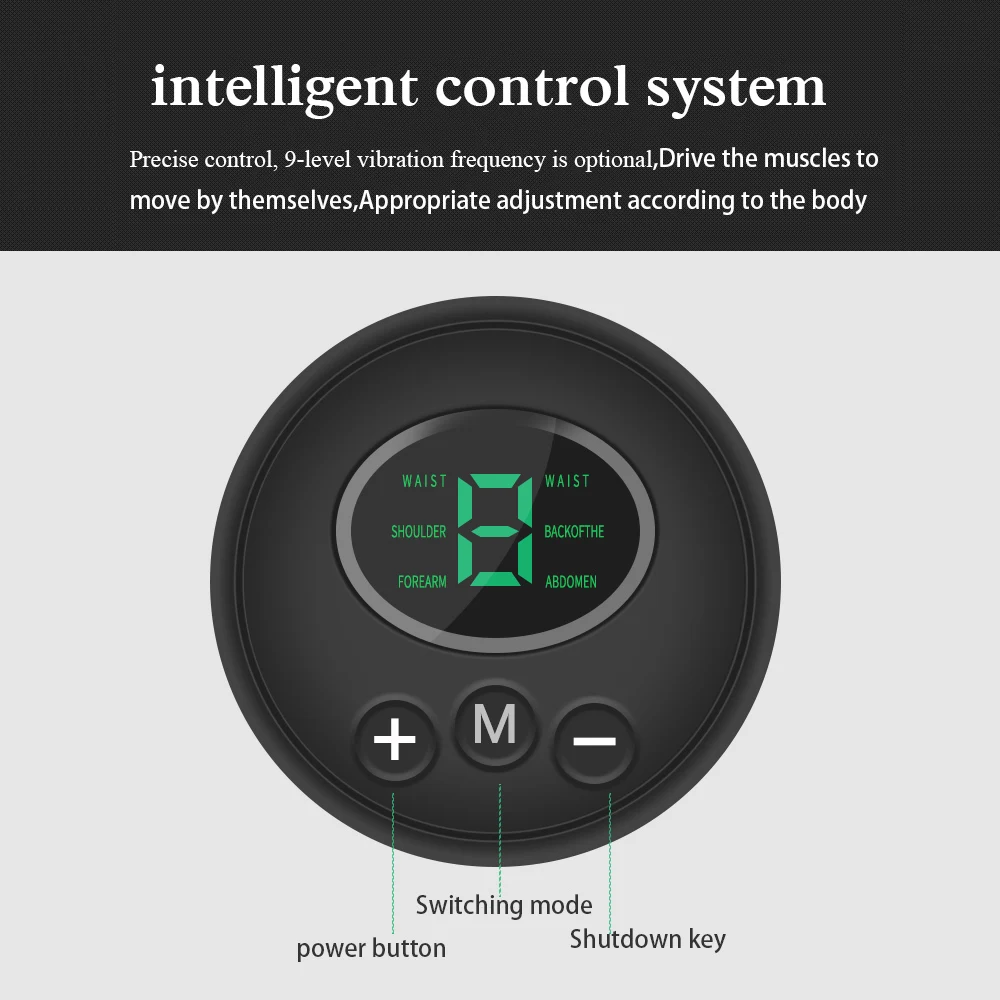 Массажер электрический стимулятор мышц Тренажер для пресса EMS Фитнес поясом