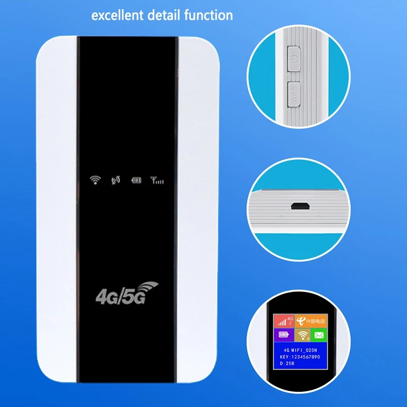 

Router, Portable High-Speed Performance Wireless Router Suitable for Asia, Parts of Europe and Africa