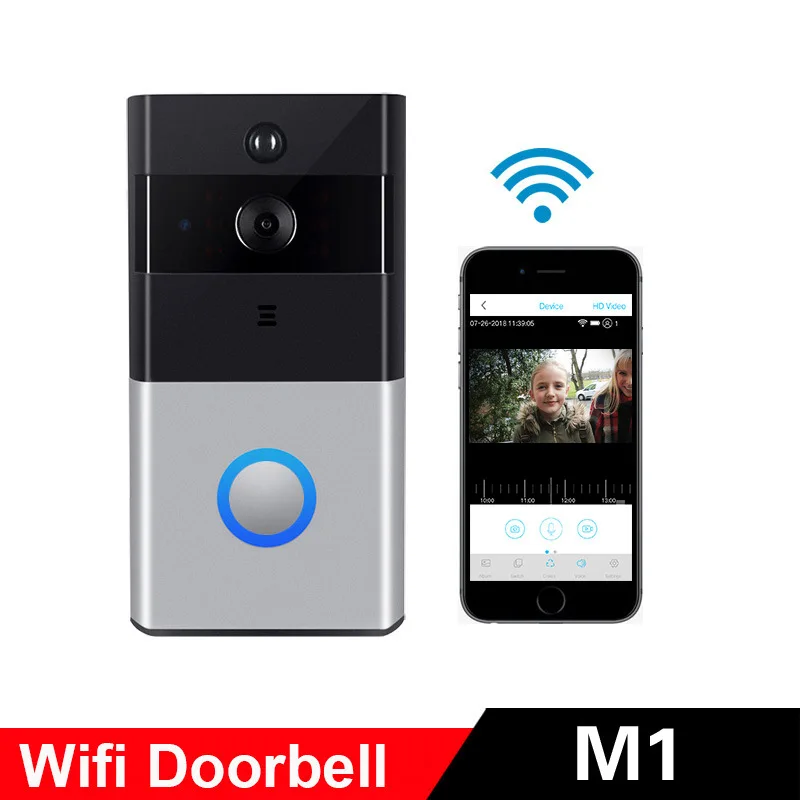 

2MP HD Video Intercom Smart WiFi Wireless Doorbell Cloud Storage Rechargeable Batterys 2-Way Audio Night Vision