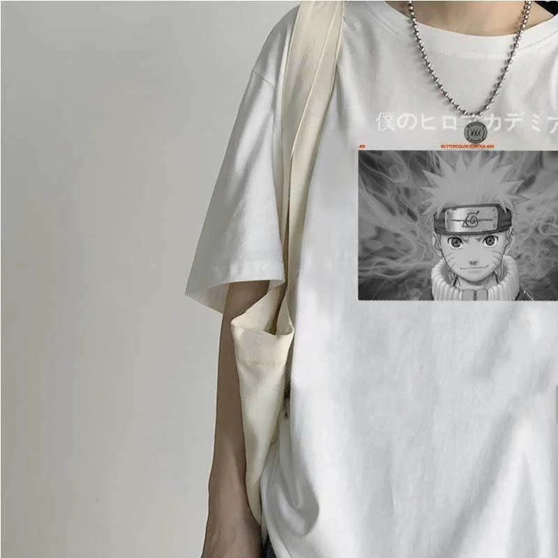 

T-shirt Men And Women Summer New Japanese Black Short-sleeved Loose Korean Student Half-sleeved Shirt Plus Fashion Print