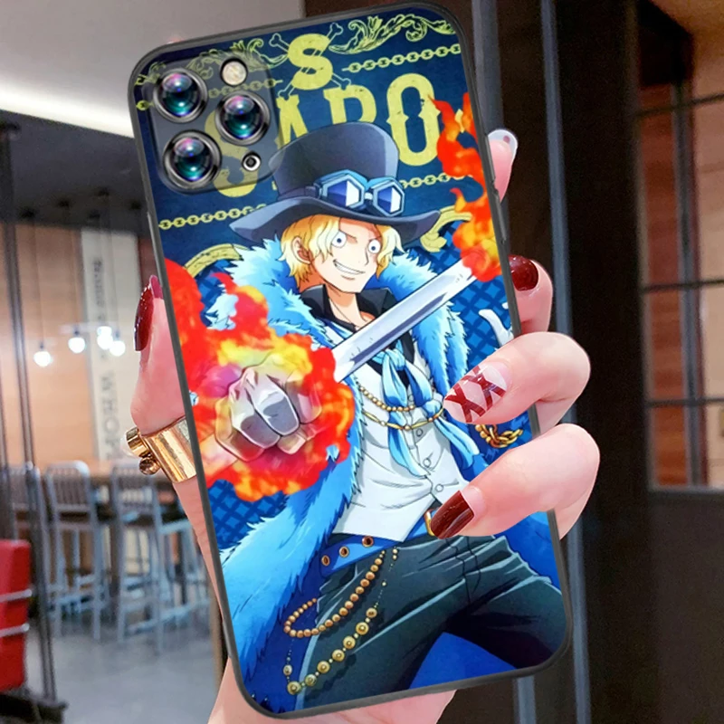 

G-One Pieces Vinsmoke Sanji Phone Case For iPhone 6 6S 7 8 Plus TPU Cellphone Waterproof Black TPU Personalised Mobilephone