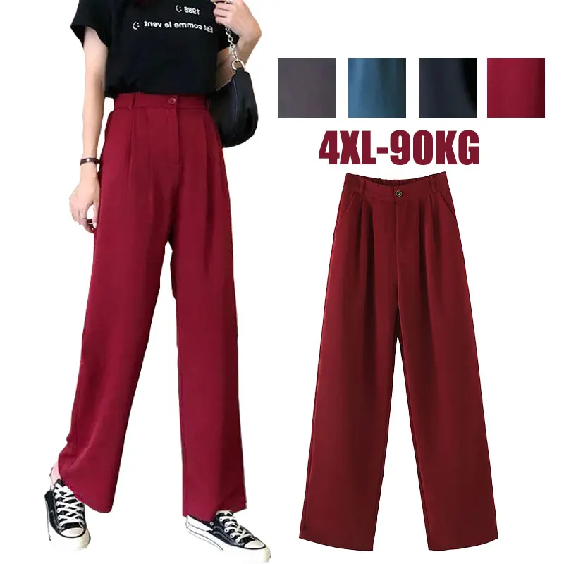 

Summer Minimalism Women Suit Pants Elegant High Waist Casual Pant Office Lady New Spring leisure Straight Pants Female Trousers