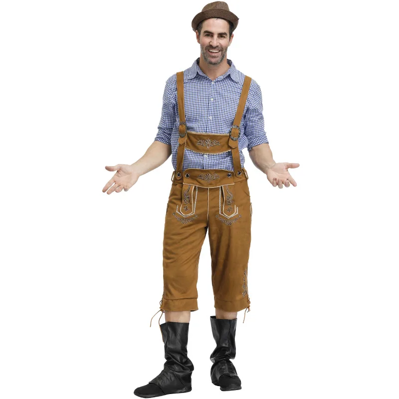 Мужской традиционный костюм Октоберфеста для взрослых немецкий пивной мужской