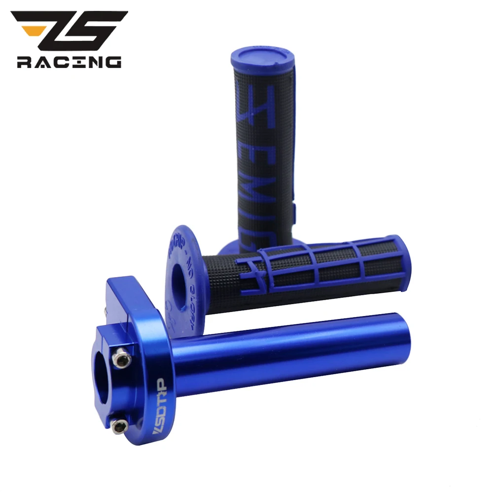 

ZS Racing 7/8 дюйма 22 мм CNC алюминиевые рукоятки рукоятка дроссельной заслонки для мотоцикла захваты для дроссельной заслонки подходят для питба...