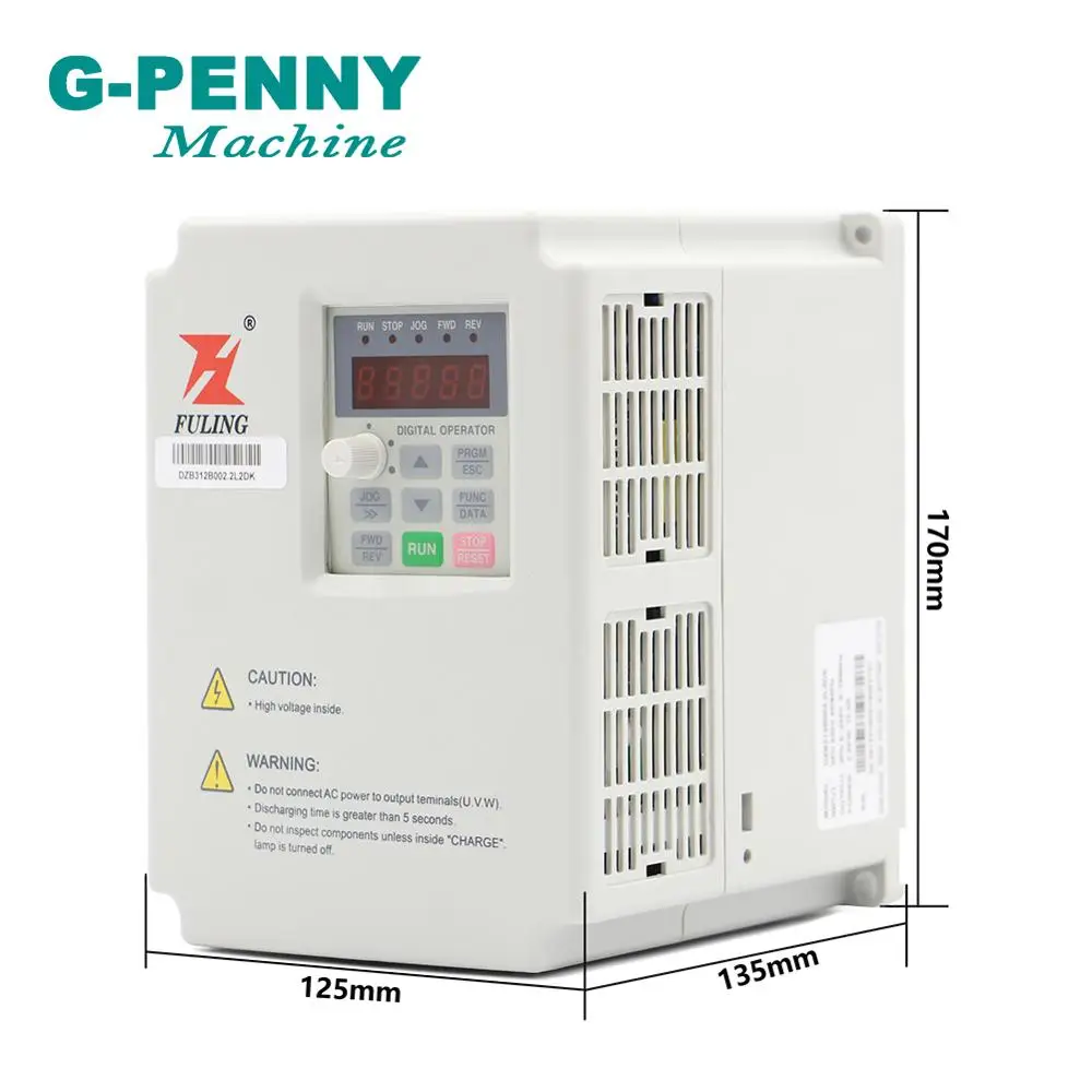 Драйвер частоты 220 В 380 1000 кВт VFD высокочастотный инвертор Гц вход 1HP/3HP выход 3HP CNC