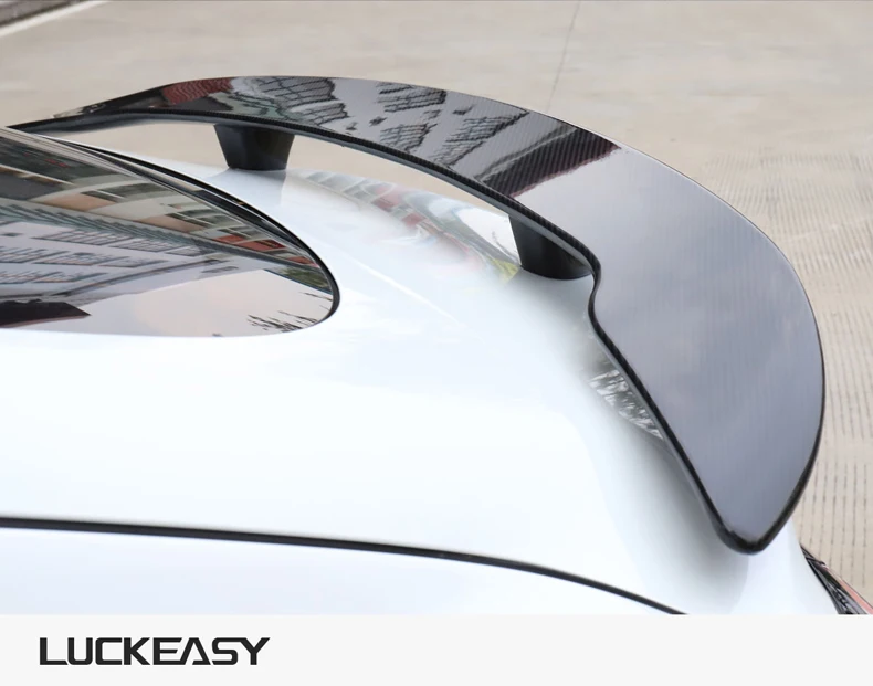 LUCKEASY крыло багажника из углеродного волокна спойлер для Tesla модель 3- купе производительность спойлер крыло самолета крыло хвост