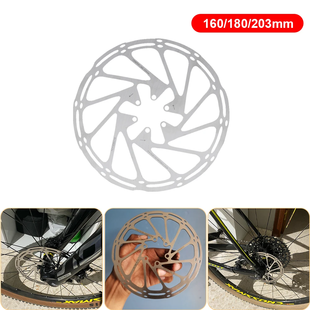 160 мм 180 203 велосипедный дисковый тормозной ротор осевой нержавеющей стальной