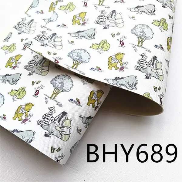 Free shipping A4 10pcs/20*33cm cute princess print synthetic leather fabric vinyl BHY686 | Дом и сад