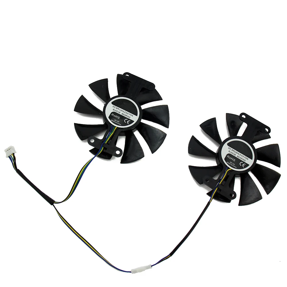 Кулер для охлаждения графического процессора GA91B2U PowerColor Red Devil RX580 вентилятор