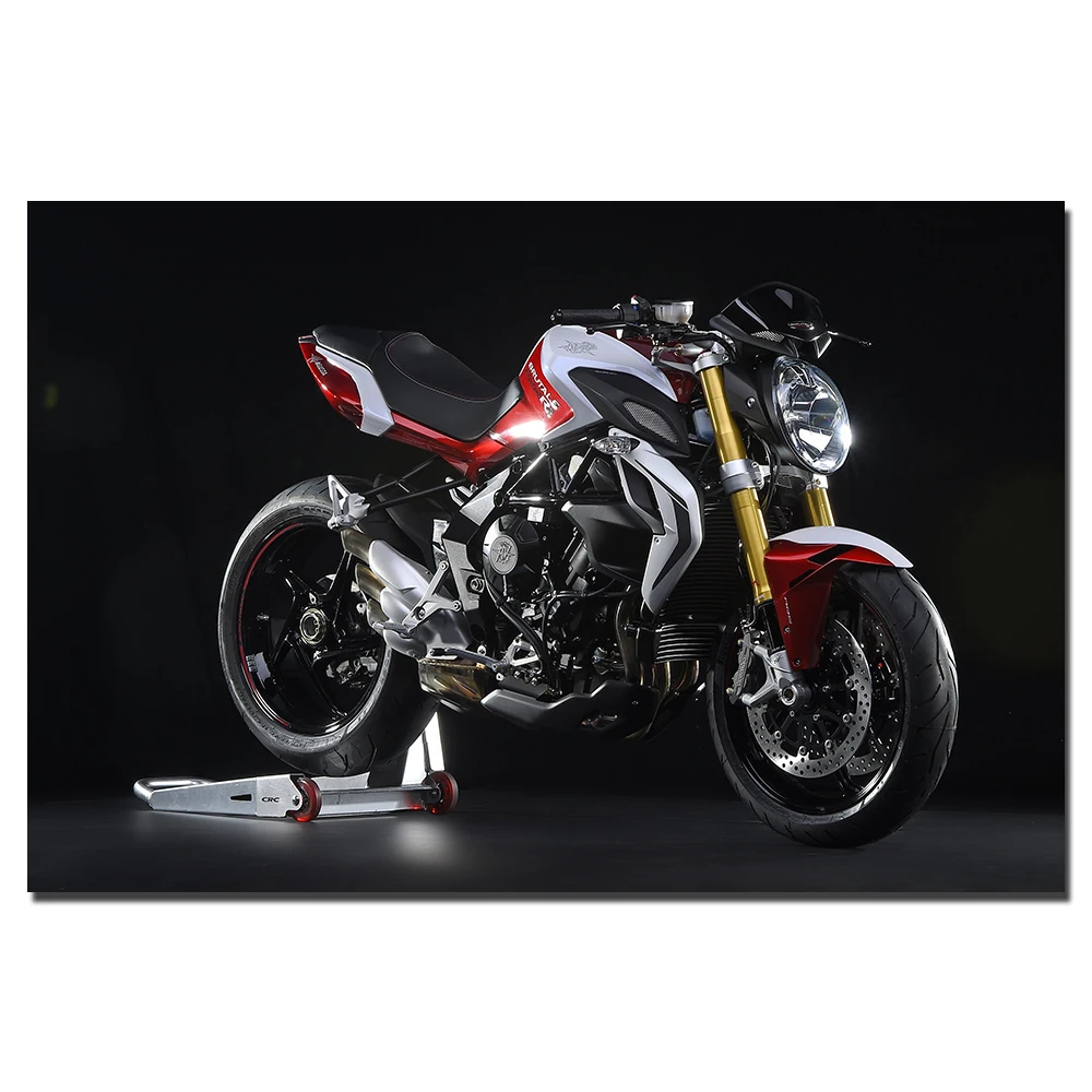 AGUSTA Brutale 800 RR мышцы мотоцикл Плакат Картина на холсте украшение стены в искусстве