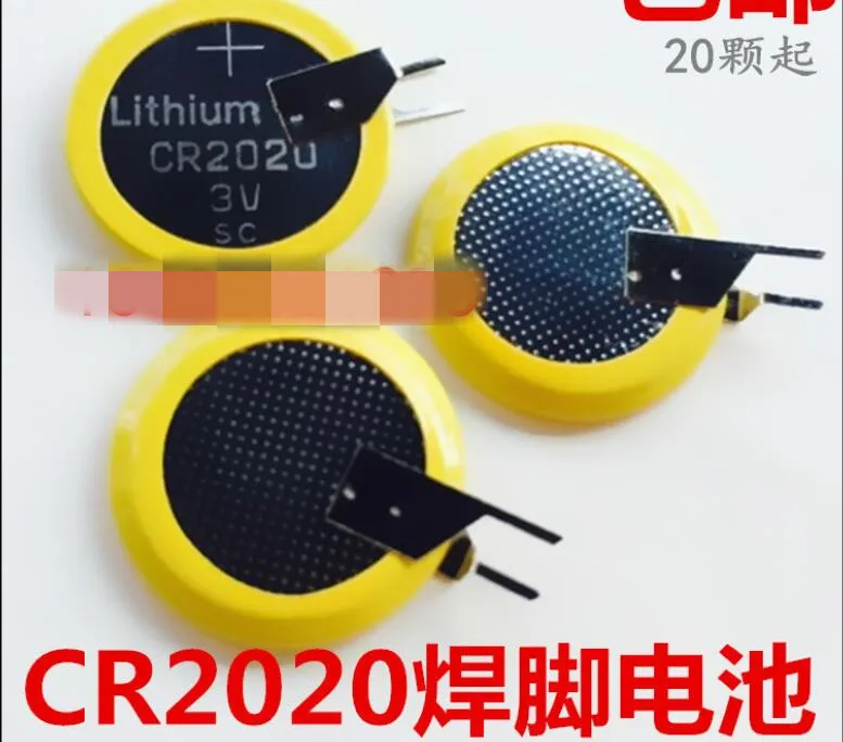 5 шт. CR2020 3 В Кнопка сварки стопы литиевой батареи CR 2020|Часовые батарейки| |