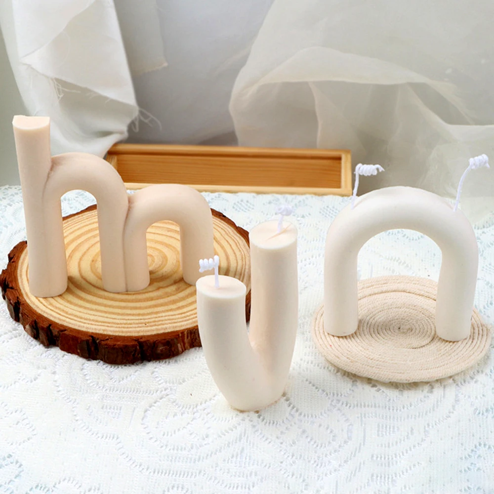 3D креативная художественная форма для воска Геометрическая силиконовая свечи