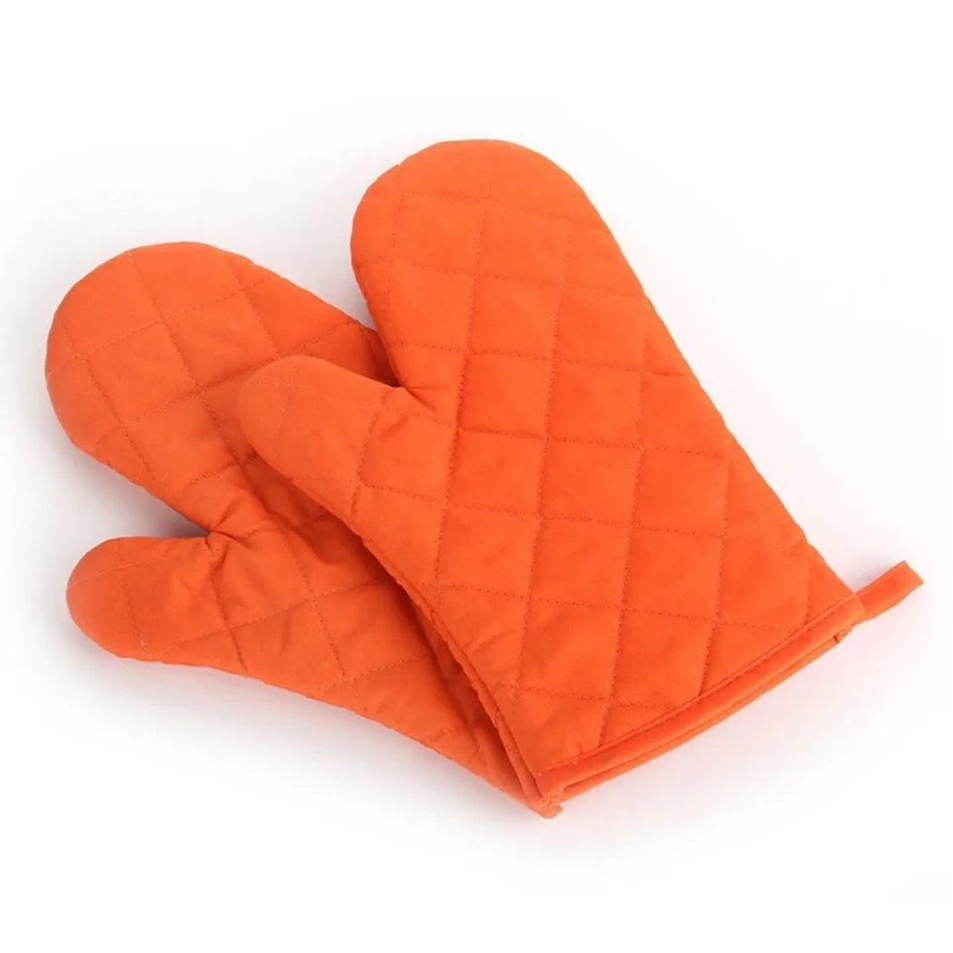 

Cotton Oven Gloves Mitt Heat Proof Resistant Kitchen Cooking Pot Holder