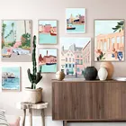 5D сделай сам, полностью квадратнаякруглая Алмазная вышивка, городская алмазная живопись, картина стразы, Алмазная мозаика